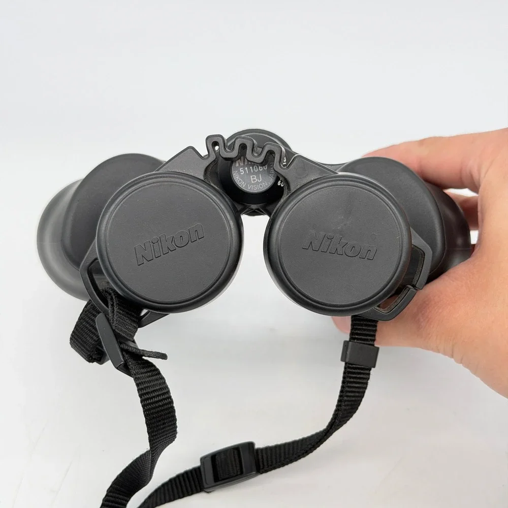 Nikon Action 10x50 6.5 Binoculars with Case and Strap Black Good Condition